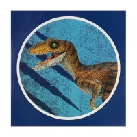 Set 4 Stickervellen Dinosaurus T-Rex (20 x 20 cm)