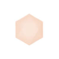 Bowls Vert Decor Hexagonal Pastel Apricot - 6 pcs. (15,8 x 13,7cm)