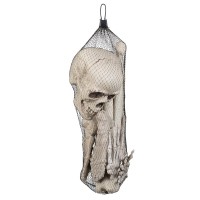 Halloweendecoratie: Set Skelet Schedel en beenderen - 12 stuks