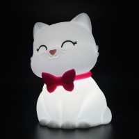 Dhink Nightlight Cat Tosh, with Timer, Dimmer and Tap Function