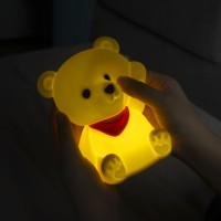 Dhink Nightlight Teddybear Luke Yellow, with Timer, Dimmer and Tap Function