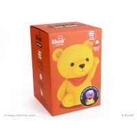 Dhink Nightlight Teddybear Luke Yellow, with Timer, Dimmer and Tap Function