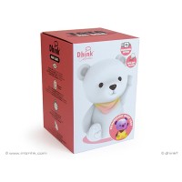 Dhink Nightlight Teddybear Tot, Rechargeable with Timer, Dimmer and Tap Function