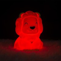 Dhink Nightlight Lion Nala Yellow, Rechargeable with Timer, Dimmer and Tap Function