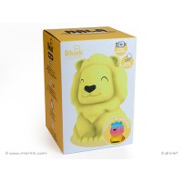 Dhink Nightlight Lion Nala Yellow, Rechargeable with Timer, Dimmer and Tap Function