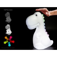Dhink Nightlight Dinosaur XL, Rechargeable with Timer, Dimmer and Tap Function
