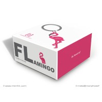 Metalmorphose Sleutelhanger - Flamingo