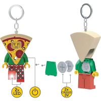 LEGO Sleutelhanger LED Light - Pizza Guy