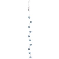 LED Lights String Disco Ball Silver (140cm)