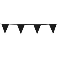 Ligne de drapeau Carton Scintillante Noir (6m)