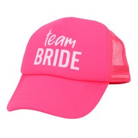 Cap "Team Bride" Pink-White